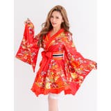 myMinette 花柄ミニ丈着物ドレス 花魁 | my minette | 詳細画像1 