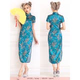 ドラゴンプリントサイドスリットミモレットチャイナドレスコスチューム ハロウィンコ… | my minette | 詳細画像5 