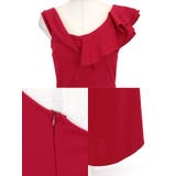 胸元フリルマーメイドシルエットロングドレス セクシードレス 袖なし | my minette | 詳細画像7 