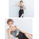 ハートカットウエスト開きスリットロングドレス セクシードレス キャバドレス | my minette | 詳細画像2