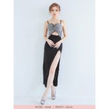 ハートカットウエスト開きスリットロングドレス セクシードレス キャバドレス | my minette | 詳細画像3