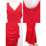 myMinette カシュクールギャザーセクシータイトロングドレス マキシ丈 | my minette | 詳細画像8 