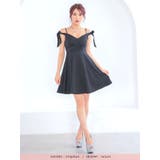 リボンオフショルショルダーAラインフレアミニドレス ガーリードレス 袖なし | my minette | 詳細画像6 