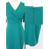 カシュクールVネック五分袖タイトミニドレス エレガントドレス 袖あり | my minette | 詳細画像9 