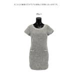 ビジューラインシンプルシルエットミニドレス 袖あり 半袖 | my minette | 詳細画像5