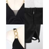 Vネック×ゴールドアクセントタイトミニドレス セクシードレス 袖なし | my minette | 詳細画像8 