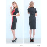 バイカラーウエストベルトメリハリメイクミディアムドレス キャバドレス キャバ | my minette | 詳細画像7 