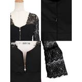 ブラックレース×ハーフジップAラインフレアミニドレス ガーリードレス セクシード… | my minette | 詳細画像7 