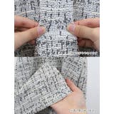 リボン＆バックルデザインツイードタイトミニドレス ガーリードレス 袖なし | my minette | 詳細画像12 