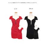 ハーフジップワンカラータイトミニドレス セクシードレス 袖あり | my minette | 詳細画像10 