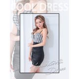 大胆シースルーバストカット千鳥柄ハイウエストチューリップミニドレス タイトドレス… | my minette | 詳細画像1 