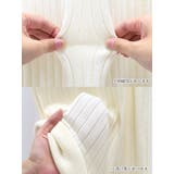 モノトーンリブニット裾フリルタイトミディアムドレス エレガントドレス 袖あり | my minette | 詳細画像14 