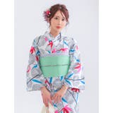 白地×菊×紅葉柄浴衣2点セット 作り帯 レディース浴衣 | my minette | 詳細画像2 