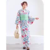 白地×菊×紅葉柄浴衣2点セット 作り帯 レディース浴衣 | my minette | 詳細画像3 