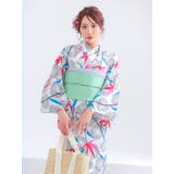 白地×菊×紅葉柄浴衣2点セット 作り帯 レディース浴衣 | my minette | 詳細画像5 