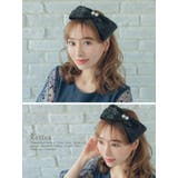 パールビジュアクセントリボンカチューシャ 韓国アクセ レトロアクセ | Retica | 詳細画像4