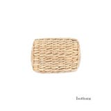 スクエアパールハンドルゴールドチェーンショルダー付き巾着かごバッグ 水着バッグ … | my minette | 詳細画像7 