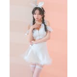 ファーショルダーセットアップAラインバニーガールコスチューム ハロウィンコスプレ… | my minette | 詳細画像3 