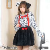 ダルメシアン柄×赤リボンのアニマルコスプレ5点セット ハロウィンコスプレ ガーリ… | my minette | 詳細画像1 