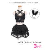 クロスストラップ×ランジェリーテイストのブラックバニーコスプレ ハロウィンコスプ… | my minette | 詳細画像8 