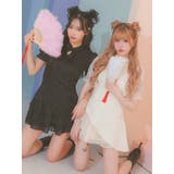 アシメトップス×ティアードスカートチャイナドレスコスチューム ハロウィンコスプレ | my minette | 詳細画像5