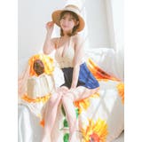 クロシェ編み×ペプラムホルターネックビキニ ガーリースイムウェア 体型カバー水着 | my minette | 詳細画像6 