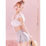 ドロスト×フリルキュロットセットアップビキニ ガーリースイムウェア 体型カバー水着 | my minette | 詳細画像3