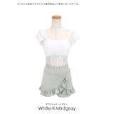 ドロスト×フリルキュロットセットアップビキニ ガーリースイムウェア 体型カバー水着 | my minette | 詳細画像10