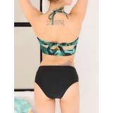 myMinette リーフプリントバンドゥビキニ セクシースイムウェア | my minette | 詳細画像8 