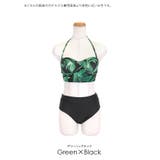 myMinette リーフプリントバンドゥビキニ セクシースイムウェア | my minette | 詳細画像9 
