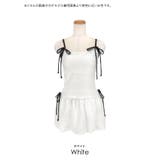 紐リボンフレアシルエットワンピース水着 ガーリースイムウェア 体型カバー水着 | my minette | 詳細画像12