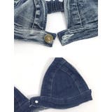 サイドレースアップデニムデザイン三角ビキニ セクシースイムウェア リゾート水着 | my minette | 詳細画像10 