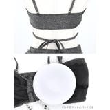 ビジューラインホルターネックバンドゥビキニ3点セット ガーリースイムウェア 水着 | my minette | 詳細画像11 