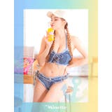 ダメージデニムレースアップビキニ エロかわスイムウェア セクシー水着 | my minette | 詳細画像1 