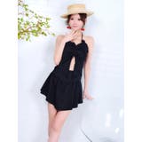 myMinette シャーリングトップス＆フレアスカート付きビキニ2点セット ガ… | my minette | 詳細画像5 