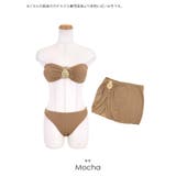 myMinette ゴールドプレート付バンドゥビキニ＆パレオスカート3点セット … | my minette | 詳細画像15 