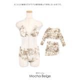 myMinette ニュアンス柄シアーシアートップス＆スカート付きビキニ4点セッ… | my minette | 詳細画像21 