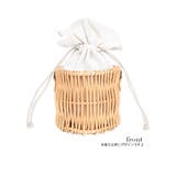 パールハンドルチェーンショルダー付き巾着かごバッグ 水着バッグ スイムウェア小物 | my minette | 詳細画像1 