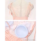 ギンガムチェックフリル×ポイントリボンワンピース水着 ガーリースイムウェア 体型… | my minette | 詳細画像15 