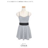 モノトーンチェックハイウエストマークワンピース水着 ガーリースイムウェア | my minette | 詳細画像10