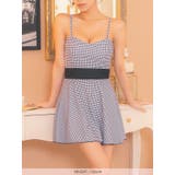 モノトーンチェックハイウエストマークワンピース水着 ガーリースイムウェア | my minette | 詳細画像7