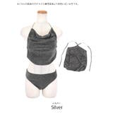 ビジューラインドレープビスチェ×グリッターラメビキニ3点セット | my minette | 詳細画像13