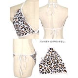 親子ペアルック！レオパード柄フリルセットアップビキニ ガーリースイムウェア 親子… | my minette | 詳細画像7 
