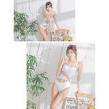 カットアウトリングパーツワンカラーワンピース水着 セクシースイムウェア 水着 | my minette | 詳細画像10 