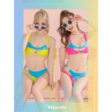 ビビットカラーカットアウトビキニ セクシースイムウェア 派手水着 | my minette | 詳細画像1
