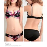 フラワーモチーフ刺繍×リボンブラ&ショーツセット ガーリーランジェリー 勝負下着 | Retica | 詳細画像8