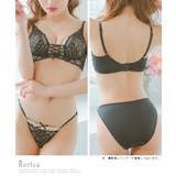 レースアップコードフラワーレースブラ&ショーツセット セクシーランジェリー | Retica | 詳細画像5
