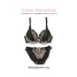 小花柄シアーフリル×ヌーディーブラ＆ショーツセット ガーリーランジェリー セクシー | Retica | 詳細画像6 