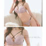 デコルテクロスコード総レースフリルブラ&ショーツセット 勝負下着 | Retica | 詳細画像3