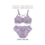 総レース×バックウエストコードフロントホックブラ&ショーツセット | Retica | 詳細画像6